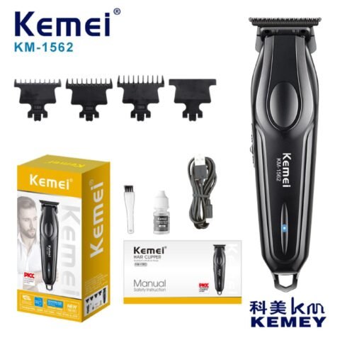 Kemei Km-1681- ماكينة حلاقة كهربائية احترافية. قابلة لإعادة الشحن للرجال