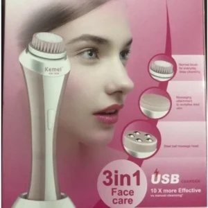 (فيس براش / جهاز تنظيف 3 في 1) Kemei KM-1636